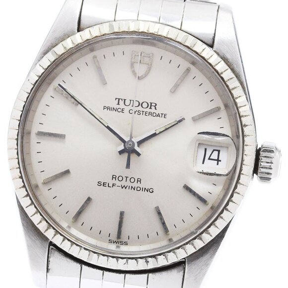 TUDOR Prince Oyster Date 72034 WG bezel Cal.2824-2 Silver Dial Automatic_863491 - Picture 1 of 9
